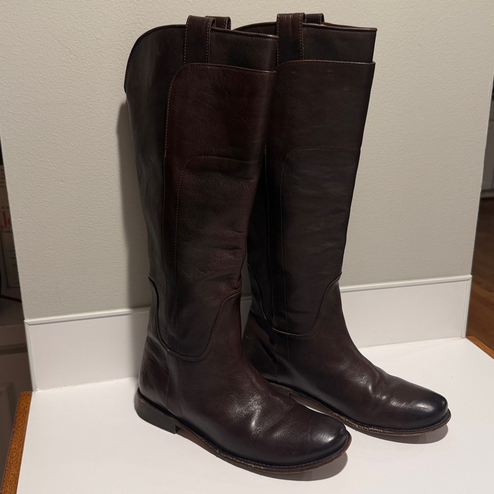 Frye Women's Brown Leather Pullon Boots